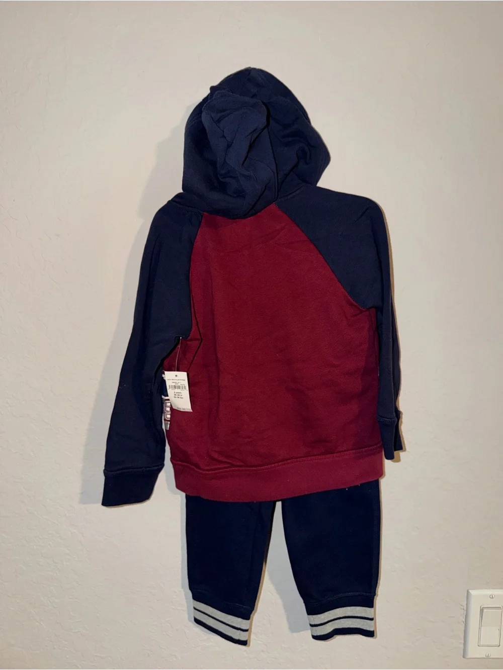 GAP Kids Fire Truck 2 Piece Hoodie Jogger Set Navy Red Size 3 Years NWT